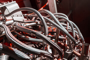 Element of a high-tech Gas turbine with a reactive fuel supply system