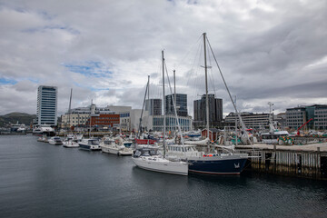 Fototapeta na wymiar Bodø guest harbor,Nordland county,scandinavia,Europe 