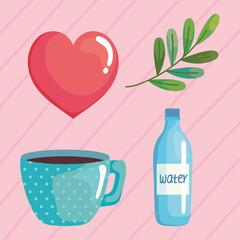 self care four icons