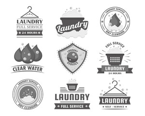 nine Laundry stamps