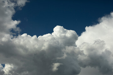 Clouds in the sky. Storm clouds.