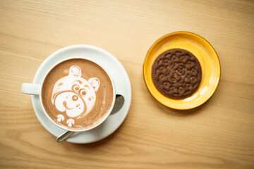 cup of coffee on table