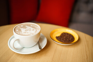 cup of coffee with chocolate