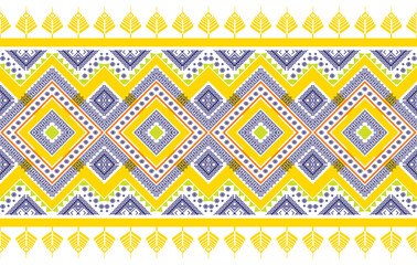 Ikat geometric ethnic pattern. Aztec fabric carpet mandala ornament chevron textile decoration wallpaper. Traditional embroidery vector illustrations background.