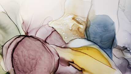 Alcohol ink. Delicate Trendy Paper. Grey Effect.