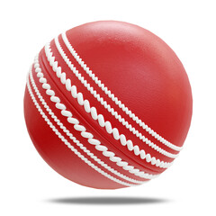 3d realistic Cricket Ball 3d rendering isolated