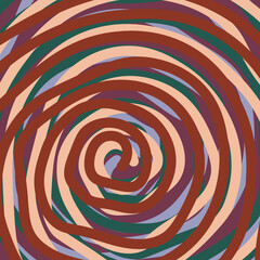 Abstract psychedelic groovy background. Vector.