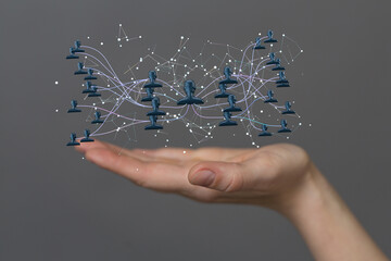 team hierarchy connection group digital