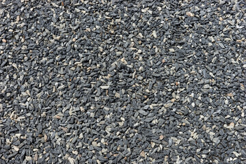 Decorative gray and white pebble stones as background