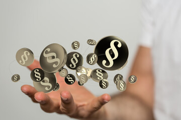 Law and justice concept digital