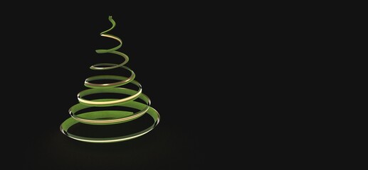winter merry christmas card modern 3d minimal