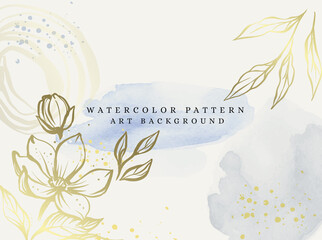 Abstract botanical art vector. Design card with leaf. Pattern for text, packaging and prints.