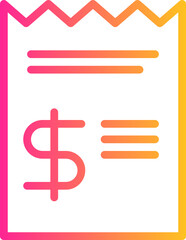 Fototapeta premium bill icon