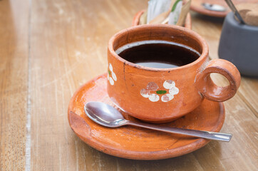 Fototapeta na wymiar Vintage Kaffeetasse aus Mexiko
