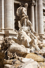 Statue of Oceanus on the fountain Trevi, Rome