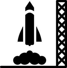 Fototapeta premium spaceship icon