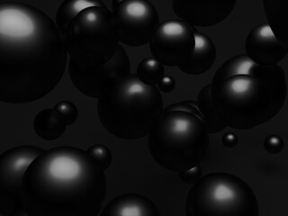 Silver shiny globes spheres design background