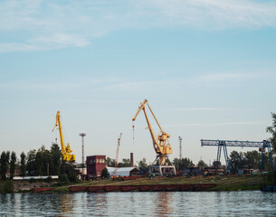 Shore with crane