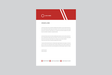 A4 Letterhead Template Vector Design
