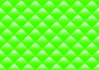 Fototapeta na wymiar Green luxury background with beads and rhombuses. Seamless vector illustration. 