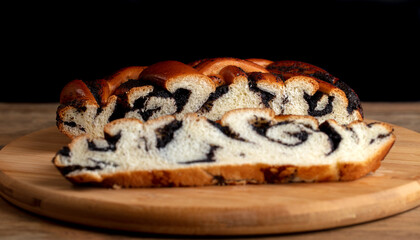 Babka,Sweet Poppy Brioche Loaf