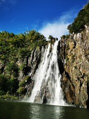 Fototapeta premium Niagara fall and rocks in the forest