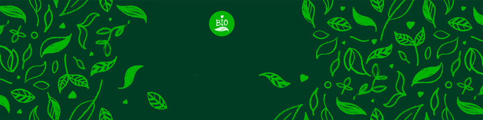 Fototapeta premium Banner bio