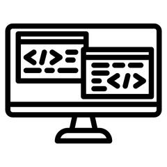 programing line icon