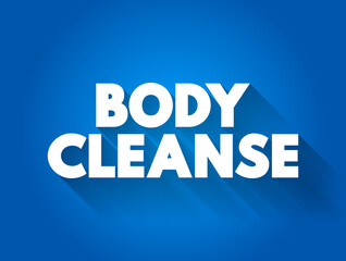 Body cleanse text quote, concept background