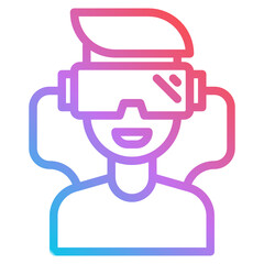 vr gradient icon