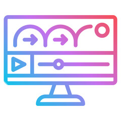 animation gradient icon