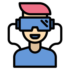 vr line icon
