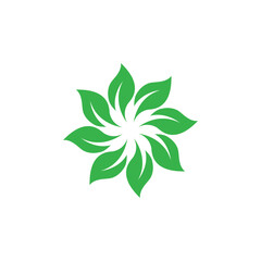 Leaf and Shutter Lens Aperture for Nature Photographer logo design inspiration