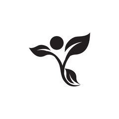 Leaf and Shutter Lens Aperture for Nature Photographer logo design inspiration