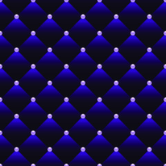 Blue luxury background with beads. Seamless vector illustration. 