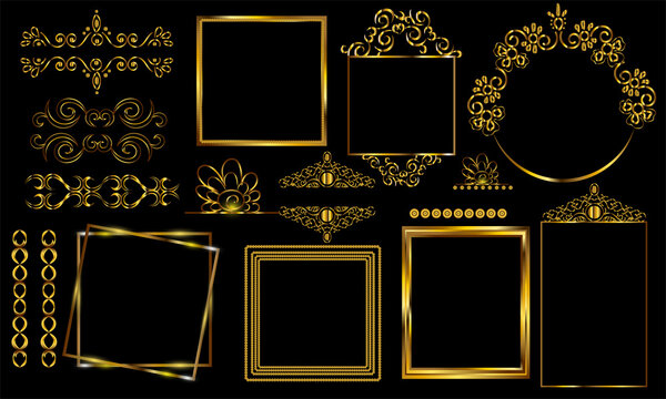 Golden Frame - vector fully editable
