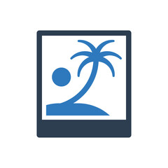 Photo picture image icon - travel vacation sign symbol