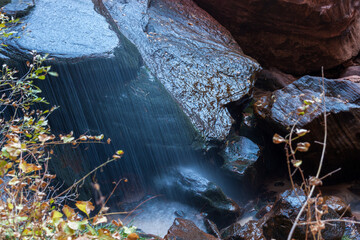 Emerald Pool Waterfall in Zion