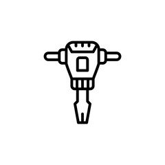 drill icon. drill vector design. sign design. Drill linear icon. Modern outline Drill logo concept on white background from Construction collection