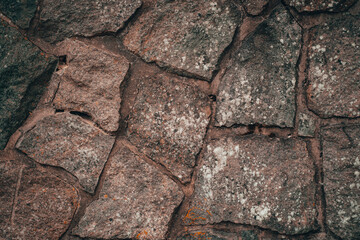 Majestic Cobblestone Wall: A Textured Masterpiece Exuding Timeless Elegance and Richness