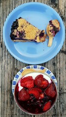 blueberry pie, homemade by the baker boy