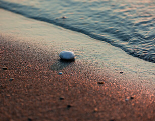 sand and pebble on the beach