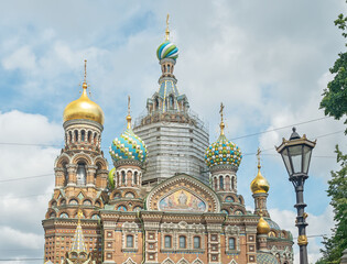 Fototapeta na wymiar Church of the Savior on Spilled Blood in St. Petersburg