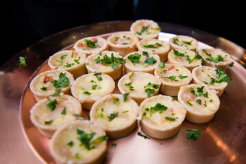 Appetizers at a corporate event