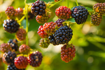 blackberries and berries