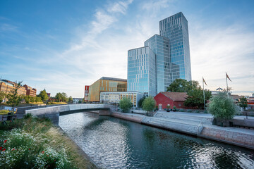 Malmo Skyline with Modern buildings - Malmo, Sweden