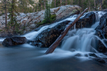 Dusk, Shadow Creek, Ansel Adams Wilderness, California