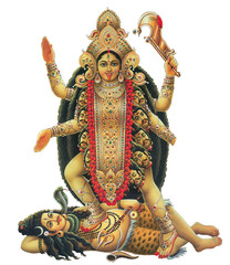 Hindu Festival Ma Kali, Goddess Dugra High Resolution photo - obrazy, fototapety, plakaty