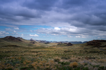 Fototapeta premium Rocky Oregon landscapes under clouds