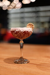 glass of cola with ice